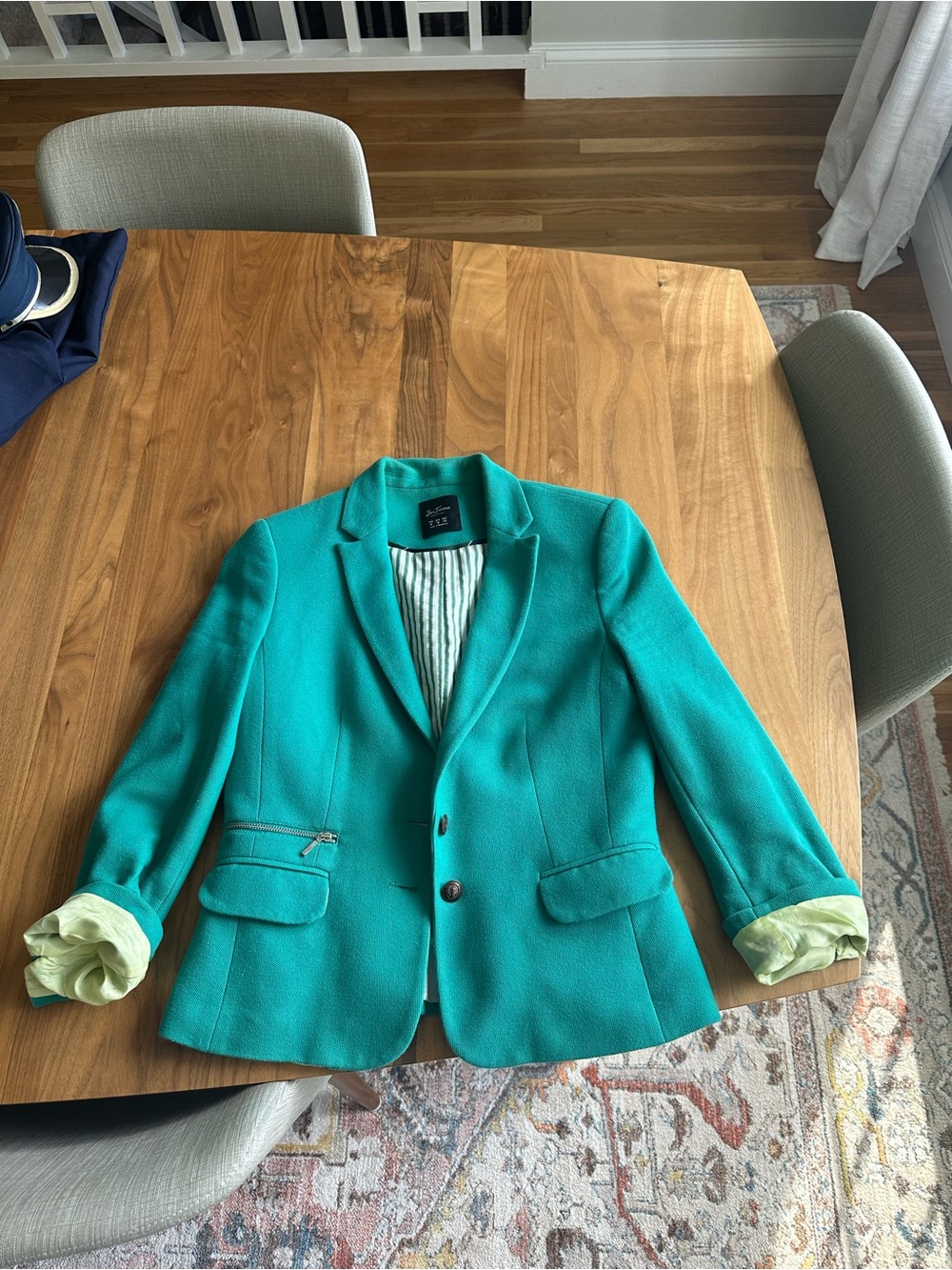 Zara Teal Tailored Blazer